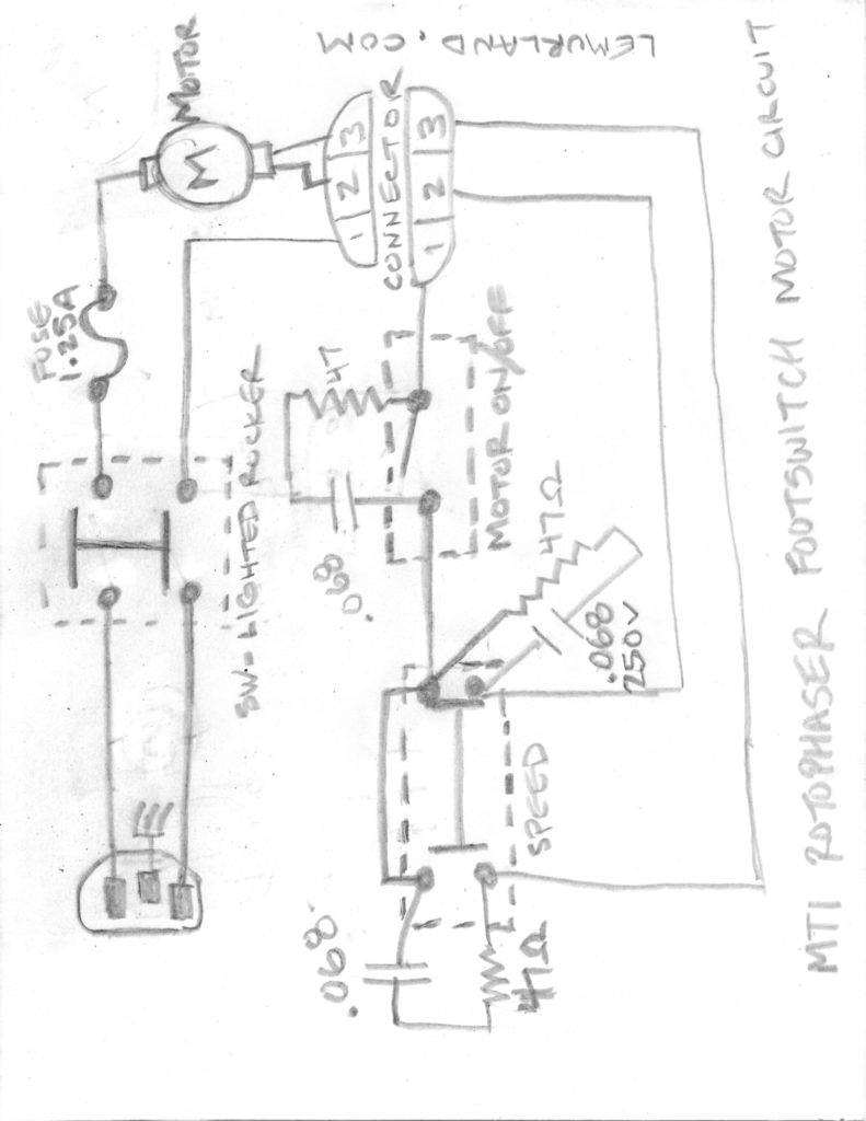 MTI Rotophaser Footswitch - Motor Ciruit